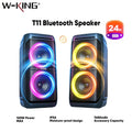 W-KING 120W Wireless Speaker Bluetooth Portable With Built-in Power Bank Charge For Phone, Powerful Speaker With Subwoofer