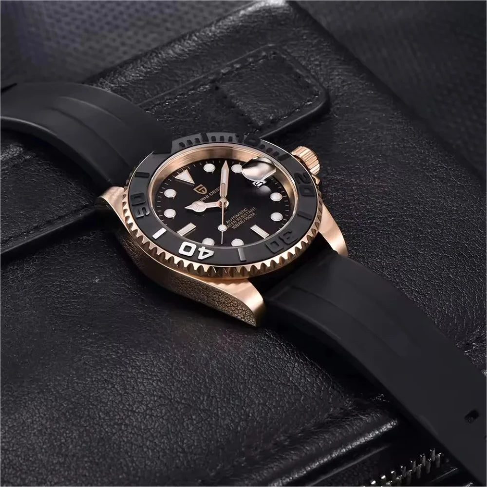 PAGANI DESIGN 40MM Diving Series Luxury Men Mechanical Watch Sapphire Glass Stainless steel waterproof Automatic Watches for men