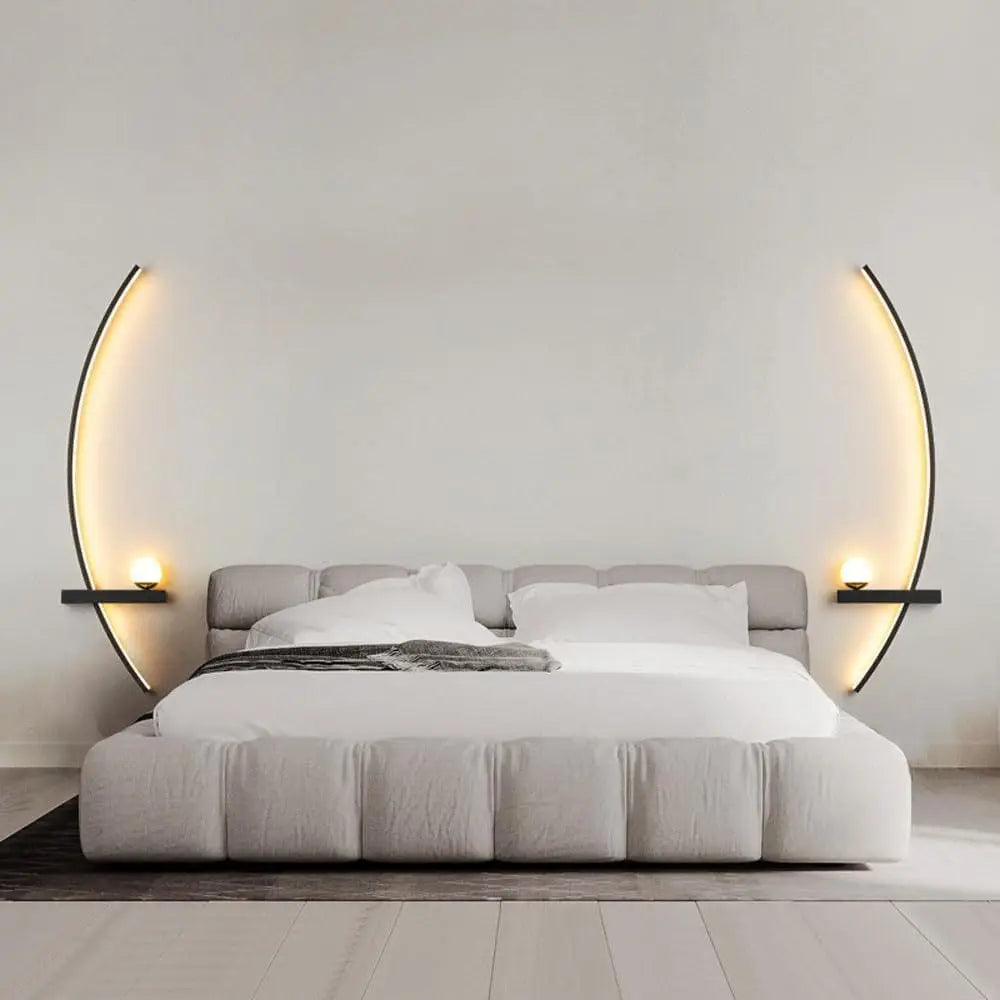 2pcs Bedroom Wall Lights, 31.5in LED Warm Light Wall Lamps for Bedroom, Modern Wall Sconces Set Of Two, Wall Sconces Wall Lights