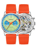 Mens Watches 40mm Seagull ST1901 Movement Pilots Mens Racing Chronograph Hand Wind Mechanical Watch Sapphire Luminous Wristwatch