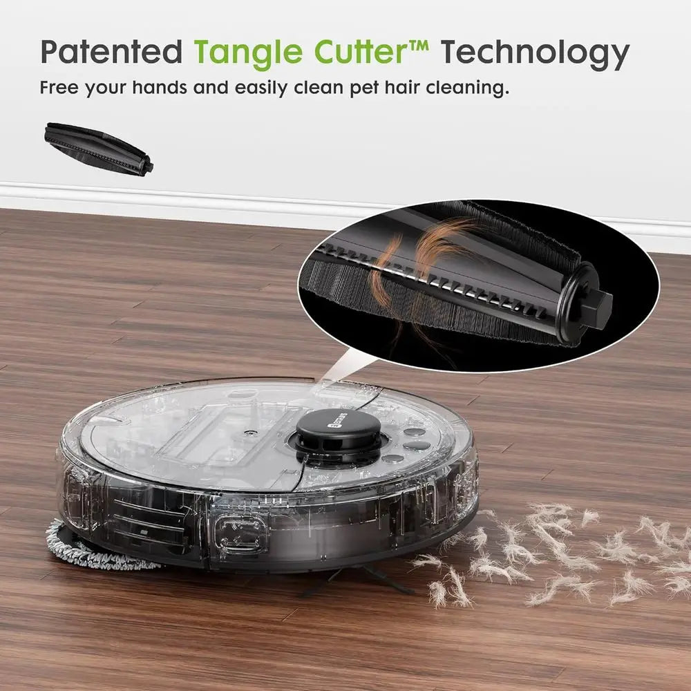 High-Power Pet-Friendly Robot Vacuum with Auto-Empty, Mopping, and Advanced Navigation