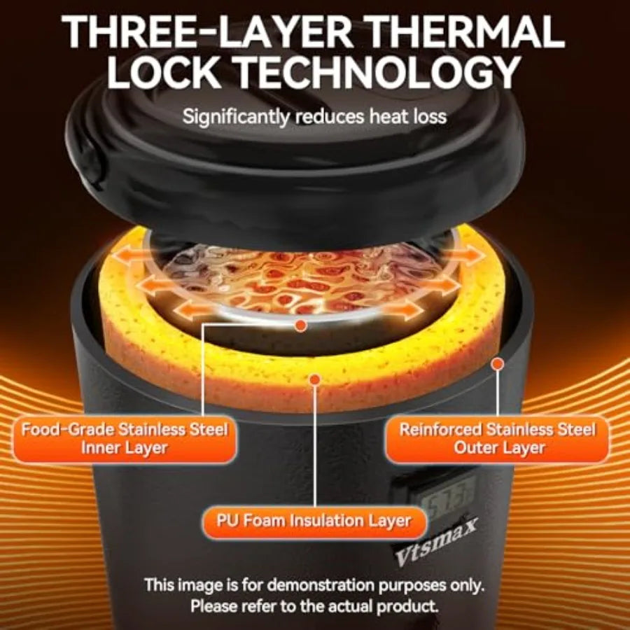 Electric Insulated Beverage Dispenser with Stand 2 Gallon Hot Cold Drink Dispenser 86-230 Adjustable Temperature Real-Time Temp
