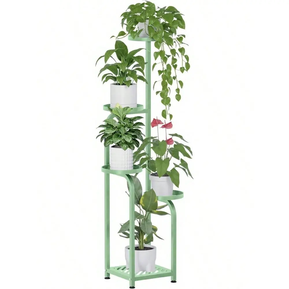 4 Tier Corner Plant Stand Indoor Outdoor, Heavy Duty Metal Flower Pot Holder Shelf For Multiple Plants, Space Saving ,Tall Meta