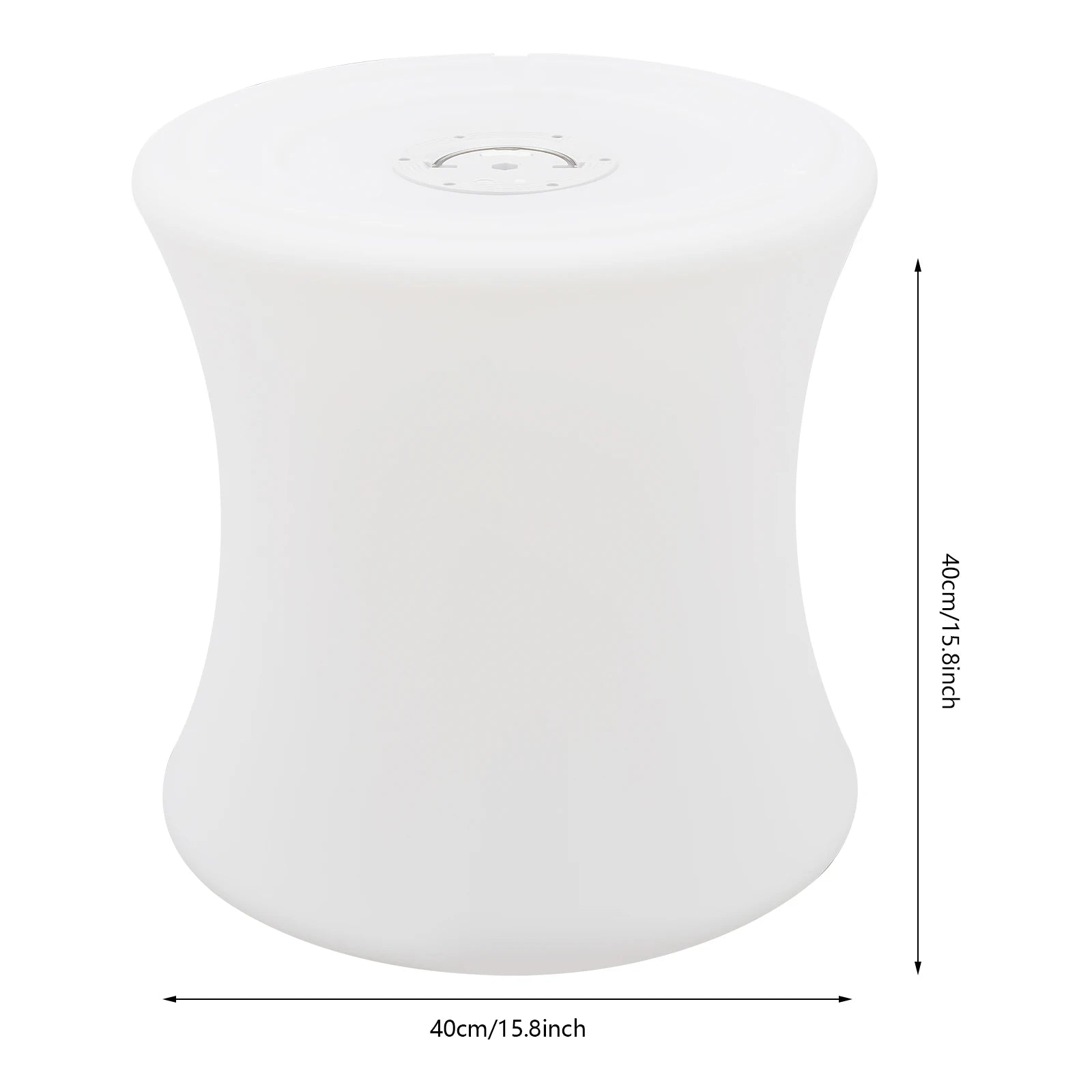 LED Light RGB Drum-Shaped Stool with Remote Control IP54 Waterproof RGB Atmospheres Light Stool 40*40cm