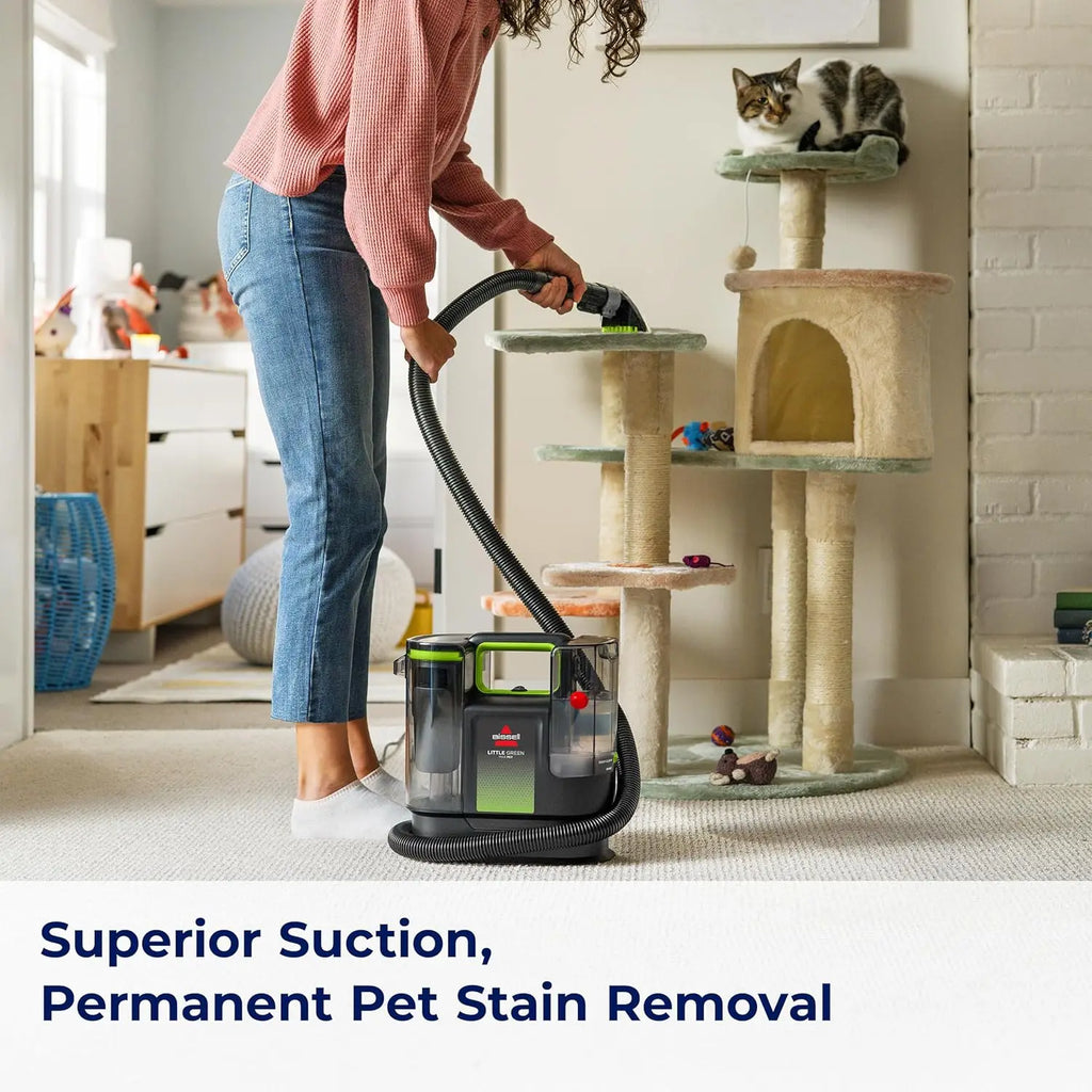 Portable Carpet & Upholstery Deep Cleaner with SmartMix, Self-Cleaning Tool, Pet Hair Remover, Superior Suction