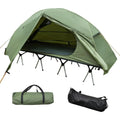 wCamping Cot Tent - Waterproof 1-Person Off-Ground Combo Cot Bed for Adults Portable Easy Set-up Tent Outdoor Shower