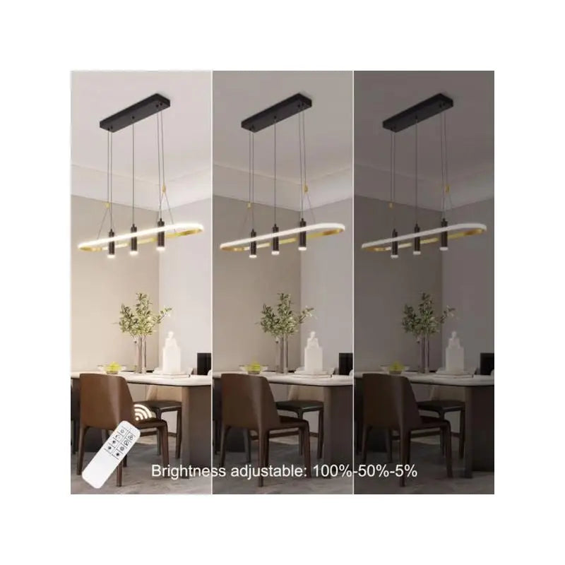 Light Black Gold Dimmable LED Pendant Light No Bulb Unable to Ship on Weekends Please Place Orders with Caution