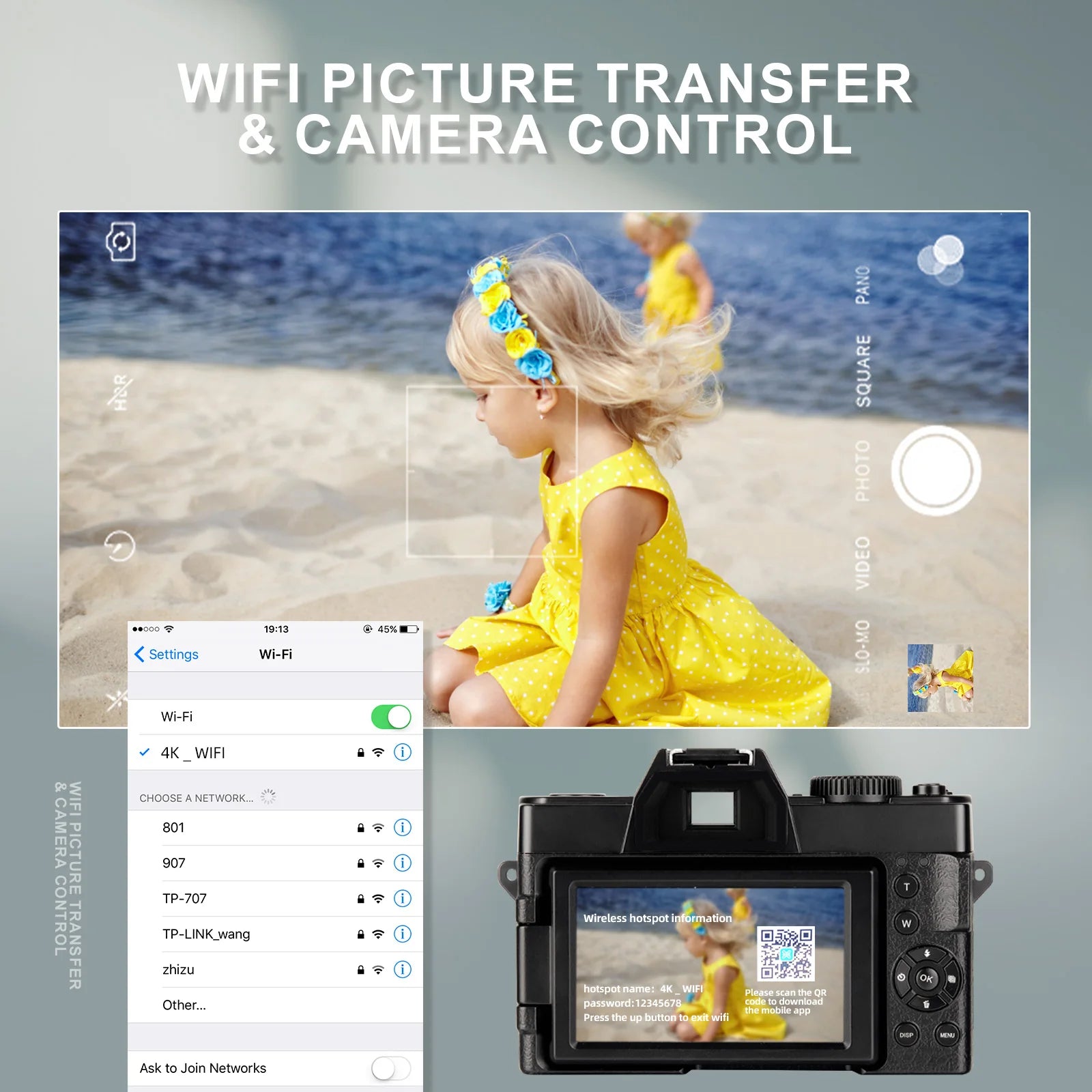 NBD Compact Digital Photography Camera 4K WIFI Web Cam Vintage Vlog Video Recorder YouTube 48MP Camcorder 16X Digital Camera