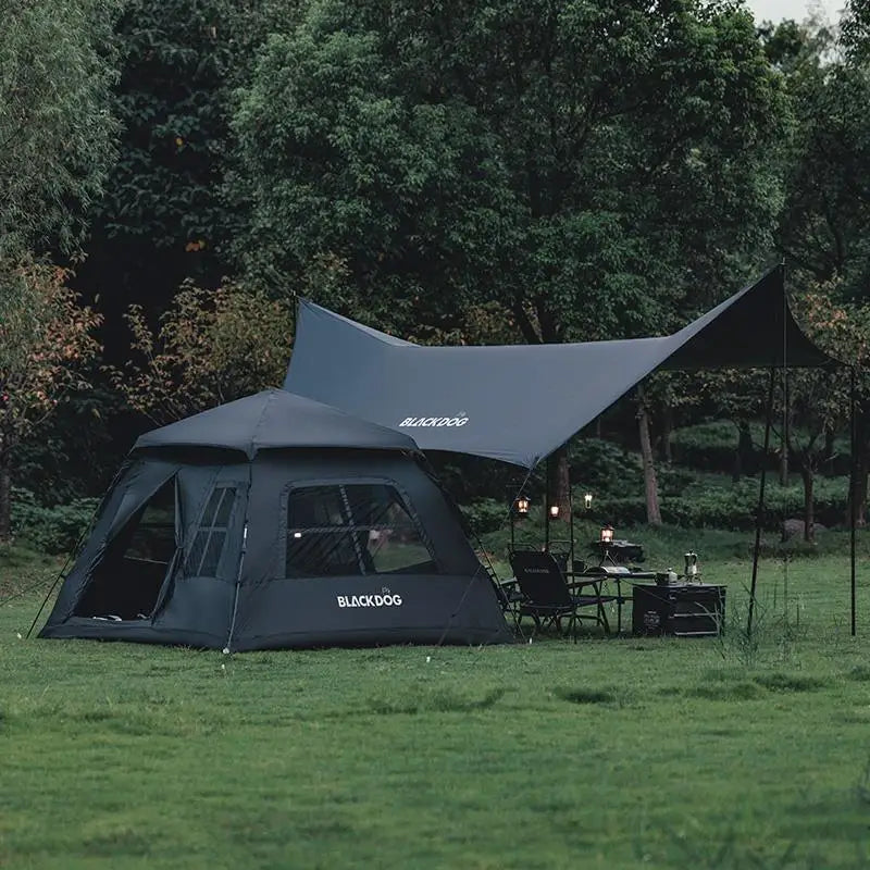 BLACKDOG Camping Tent 15D Outdoor Automatic Portable Quick-Open Room-Style Tents Vinyl Thickened Rainproof Camping Equipment