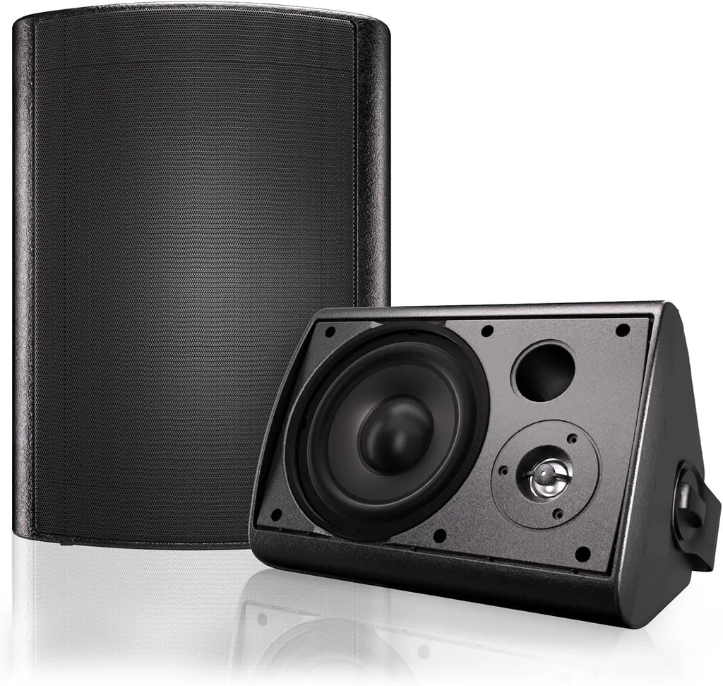 Herdio 6.5 Inch Outdoor Bluetooth Speaker 400W Waterproof Weather Resistant for Patio Garage Home Indoor Outdoor