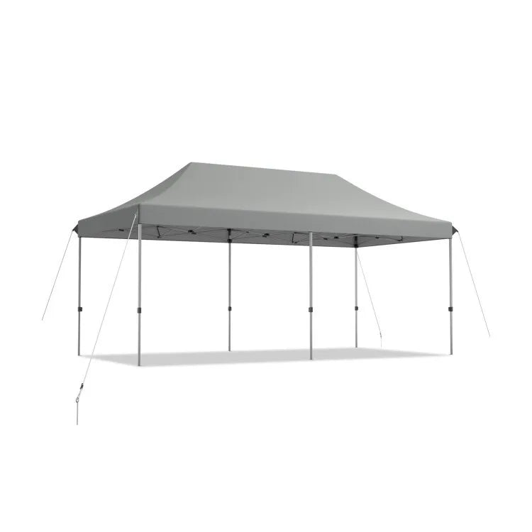 10 x 20' Outdoor Pop Up Canopy Tent Adjustable Folding Heavy Duty w/Carrying Bag