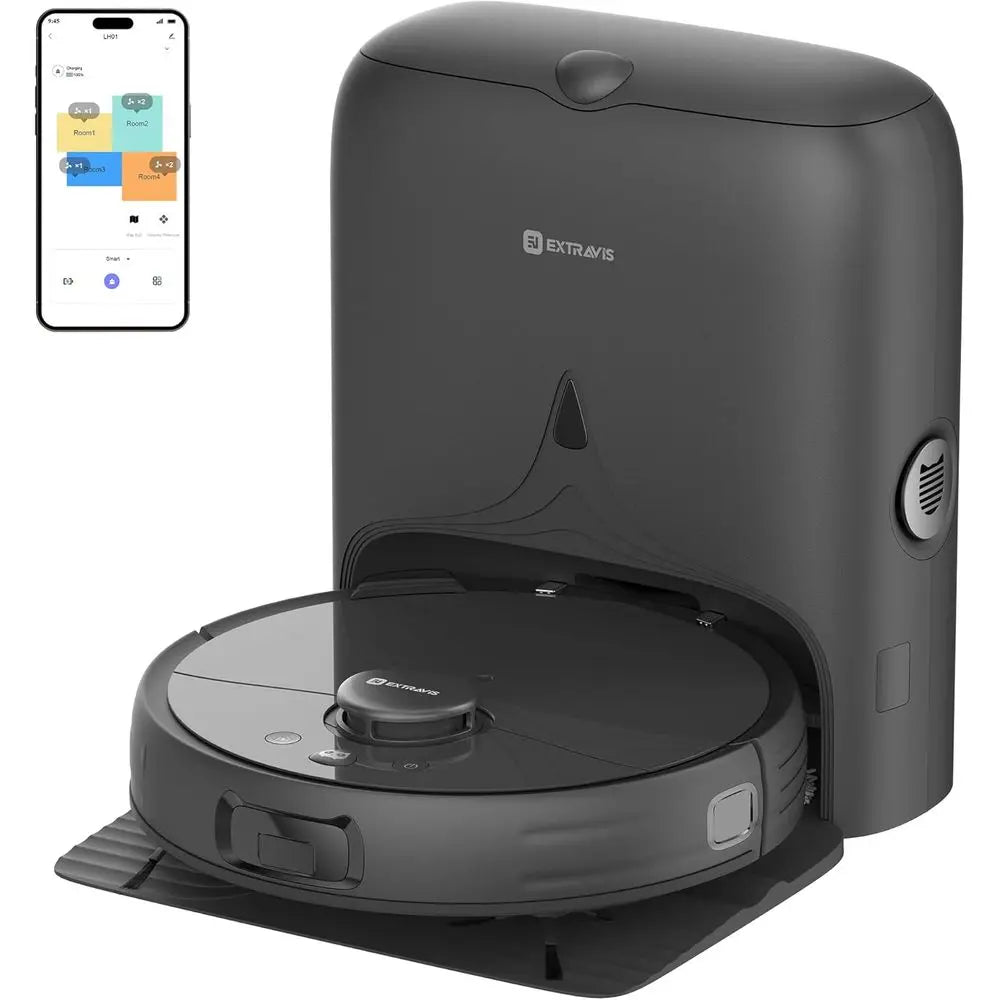 High-Power Pet-Friendly Robot Vacuum with Auto-Empty, Mopping, and Advanced Navigation
