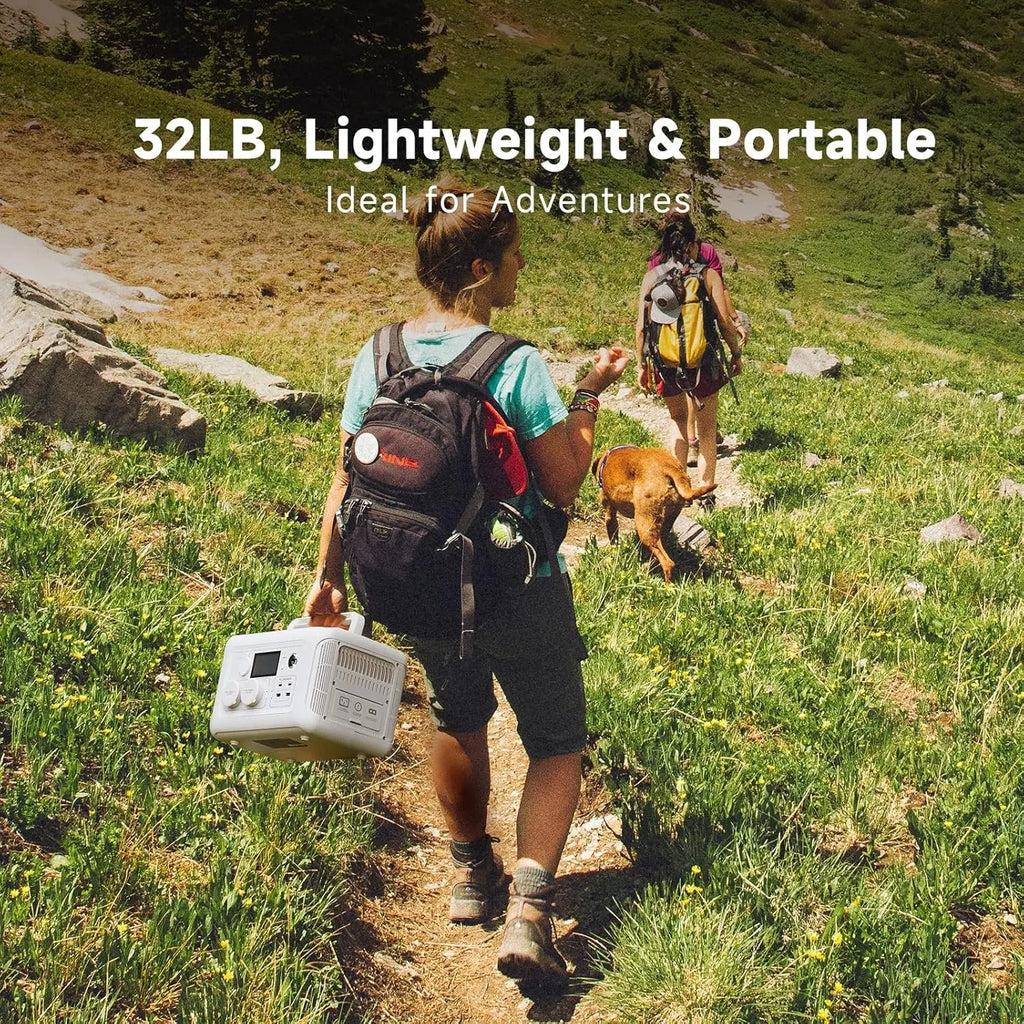 ALLPOWERS R600 Portable Power Station 600W 299Wh LiFePO4 Solar Generator UPS Battery Backup MPPT & 100W Solar panel for Camping