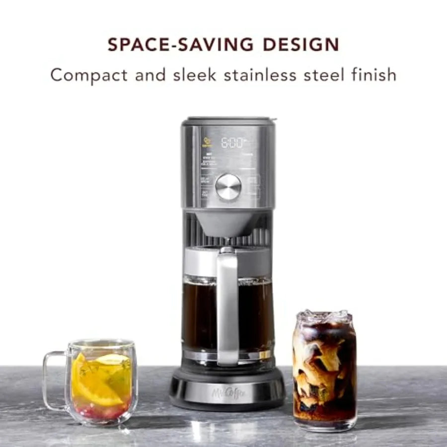 Intelligent Coffee Maker Cold Brew Tea Brewer Stainless Steel Black High-Efficiency Brewing Precision Temperature Control