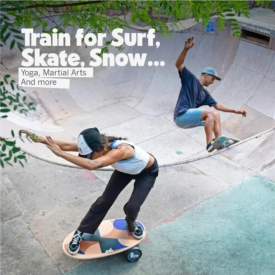 The Original Indo Board Training Package Balance Board Trainer for Core Strength Stability Athletic Performance in Surfing Skat