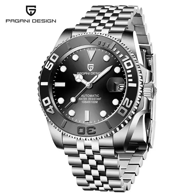 PAGANI DESIGN V2 40MM Luxury Men Mechanical Watch AR Coated Sapphire Glass Stainless steel waterproof Automatic Watches for men