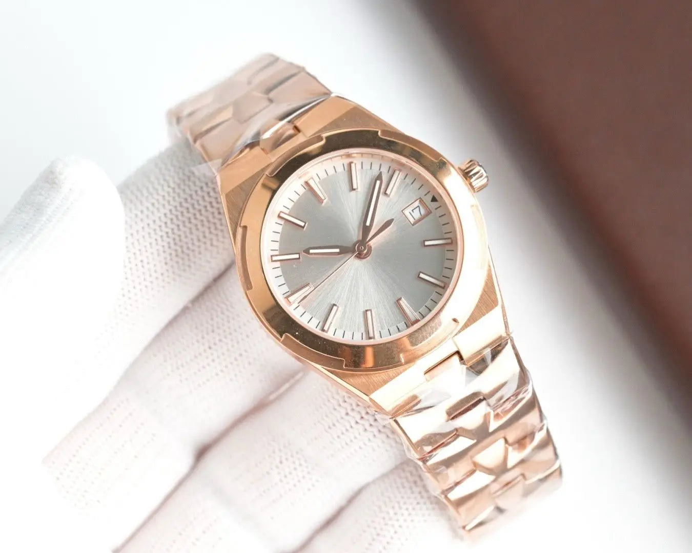 Women Watches Luxury Rose Gold Mesh Wristwatch Fashion Simple Waterproof Date Ladies Watch Bracelet Clock