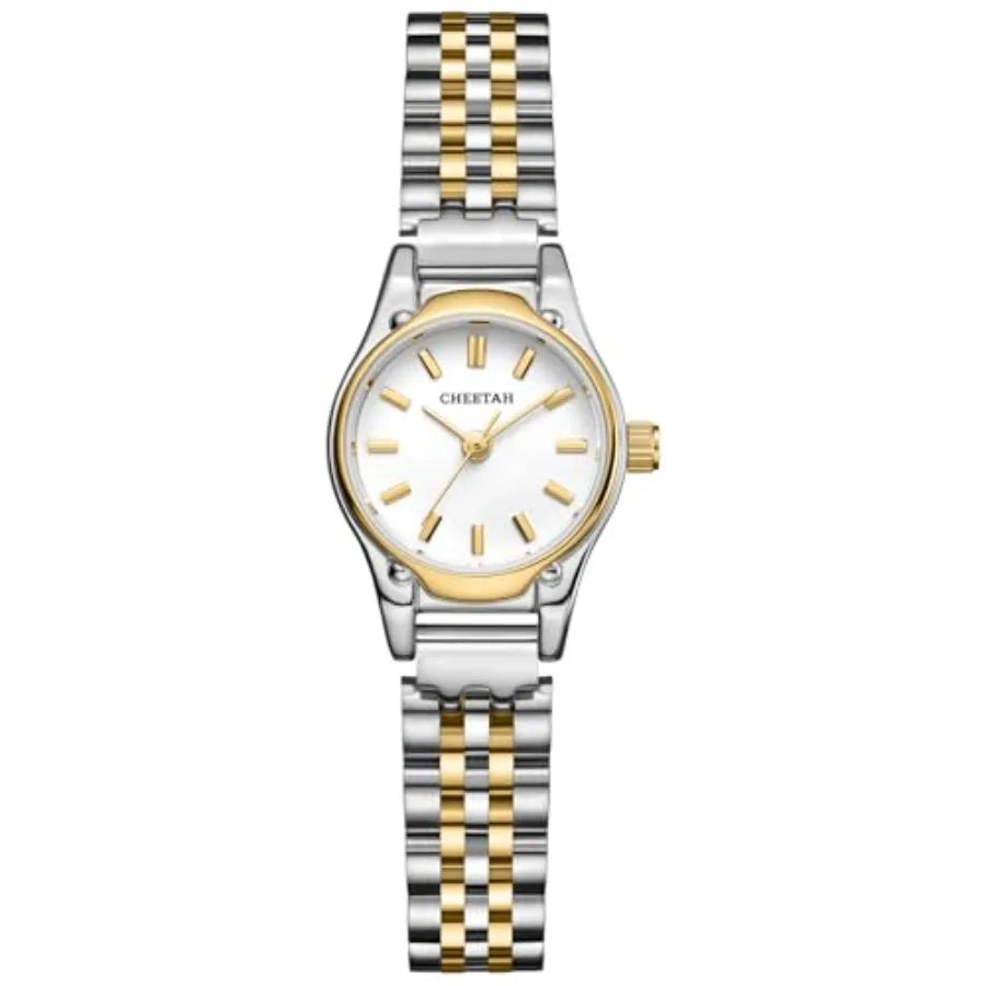 Watches for Women, Dainty Small Round Dial, with Stainless Steel Bracelet Watchband, Waterproof