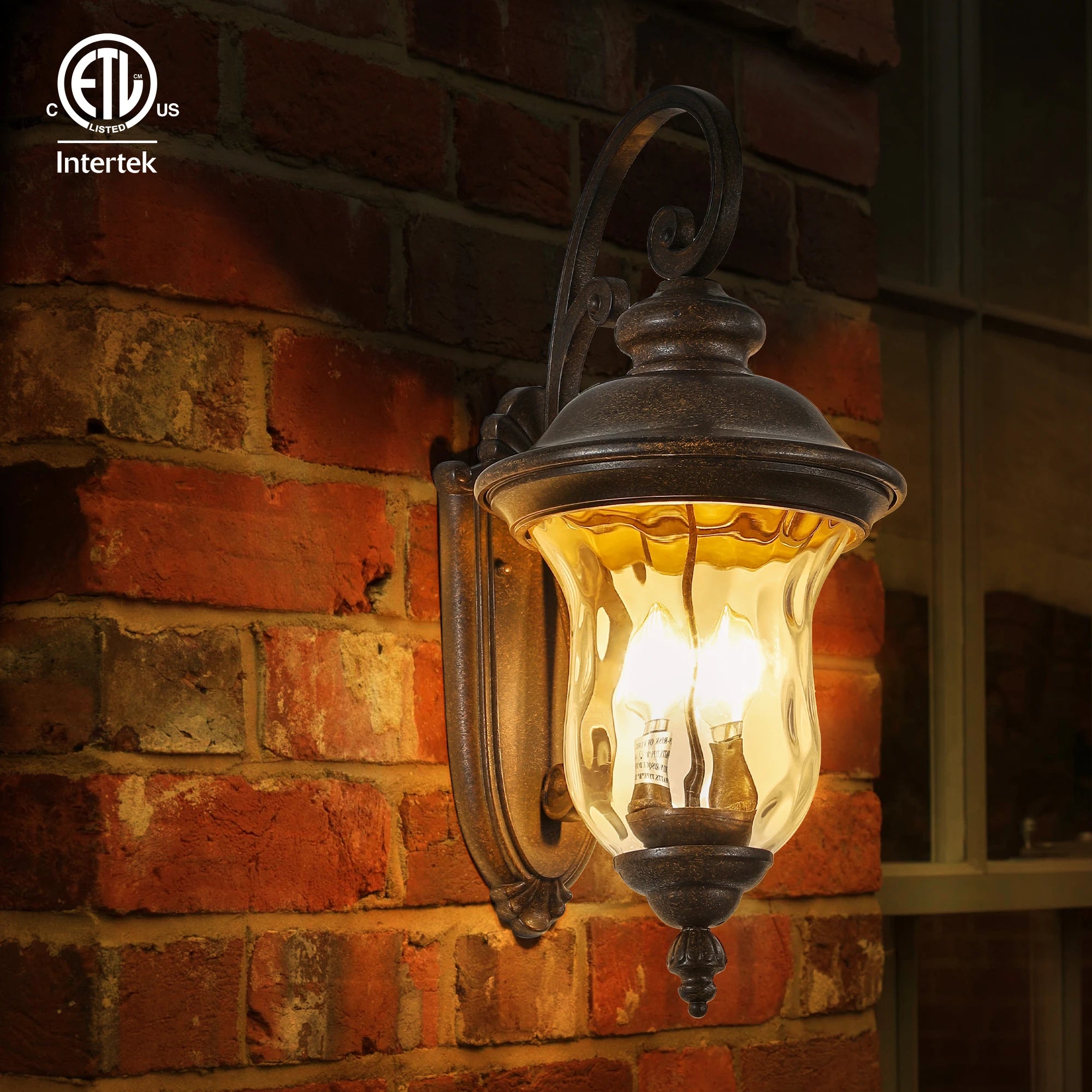 ARLGSITE Outdoor Wall Lantern,Vintage Weatherproof Exterior Sconce Light , Wall Mount Light Fixture(Shipment from USA)