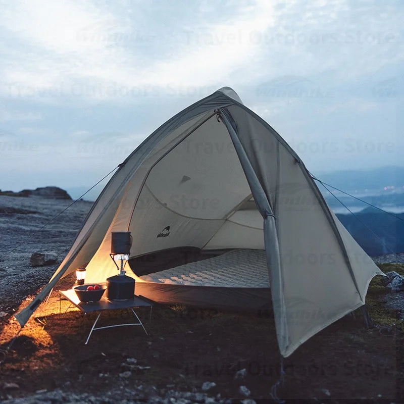 Naturehike Cloud Up Pro Hiking Tent Portable Outdoor Camping Tent 20D Nylon Waterproof Windproof Lightweight Tent for 3 Person
