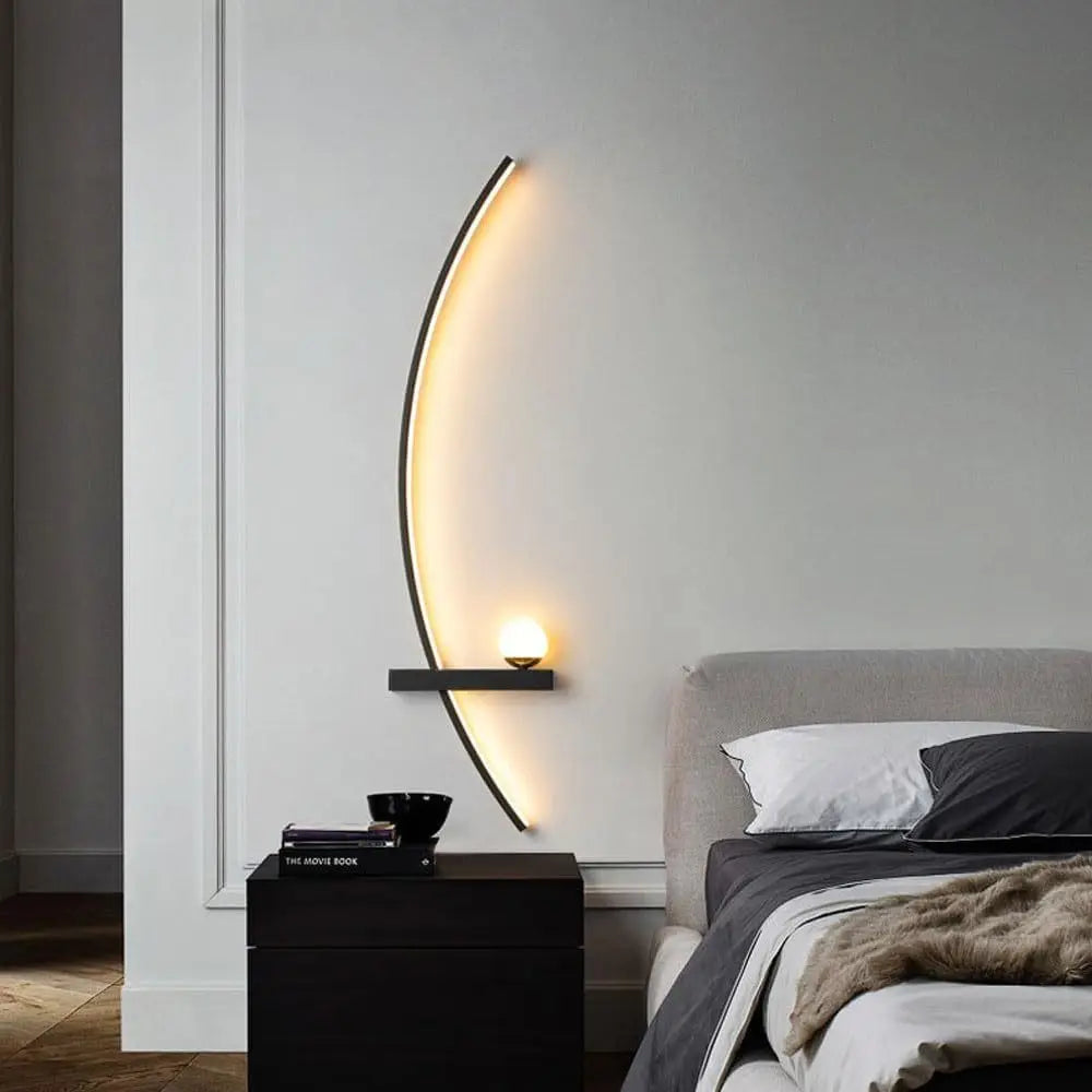2pcs Bedroom Wall Lights, 31.5in LED Warm Light Wall Lamps for Bedroom, Modern Wall Sconces Set Of Two, Wall Sconces Wall Lights