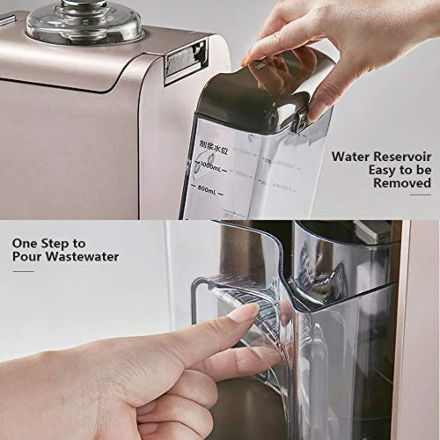 4-in-1 Multi-Functional Soy Milk Maker Coffee Juice Maker Electronic Water Kettle No Filter Intelligent Preset 300-1000ML Stain