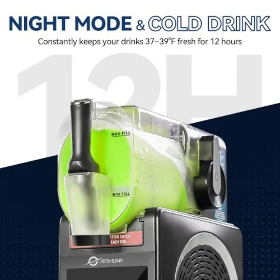 Slushie Machine with Soft Serve Ice Cream Mode Slushy Maker for Home Frozen Drink Maker with 7 Presets Auto Rinse Low-Sugar and