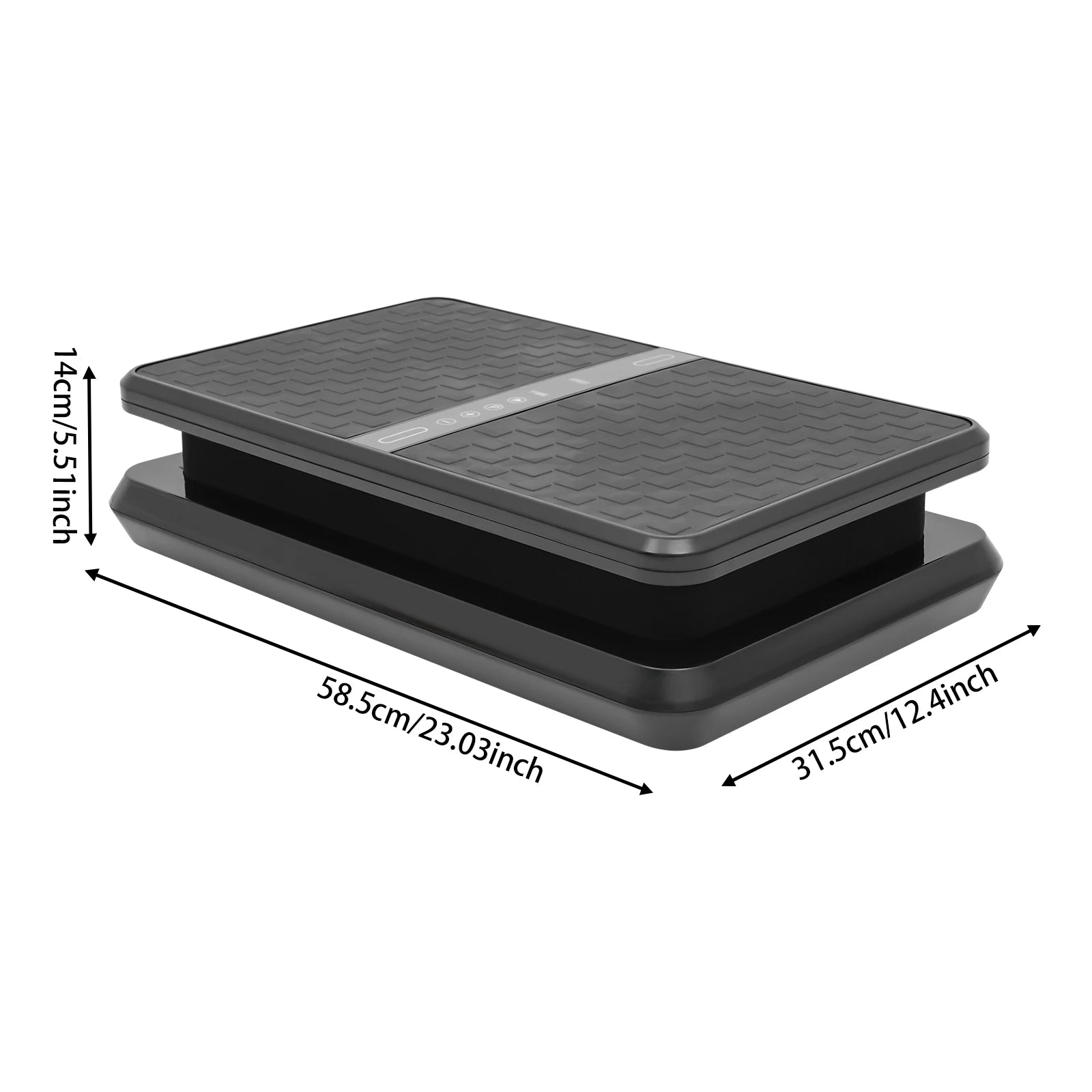 200W Vibration Plate Exercise Machine Power Vibration Shake Platform Whole Body Weight Loss with 2 Resistance Band &  Remote