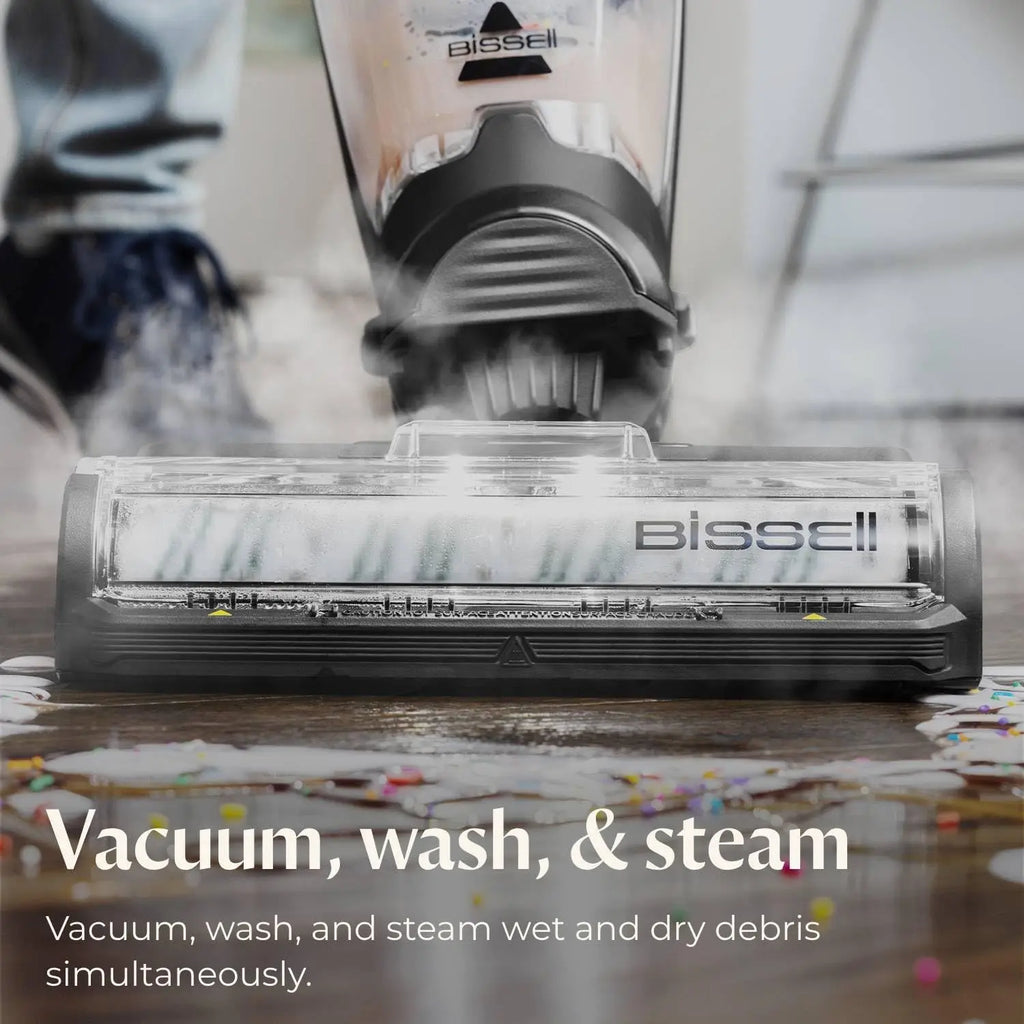 Multi-Purpose Wet Dry Vacuum Cleaner with Steam Function, Green Color, Includes Formula for Enhanced Cleaning