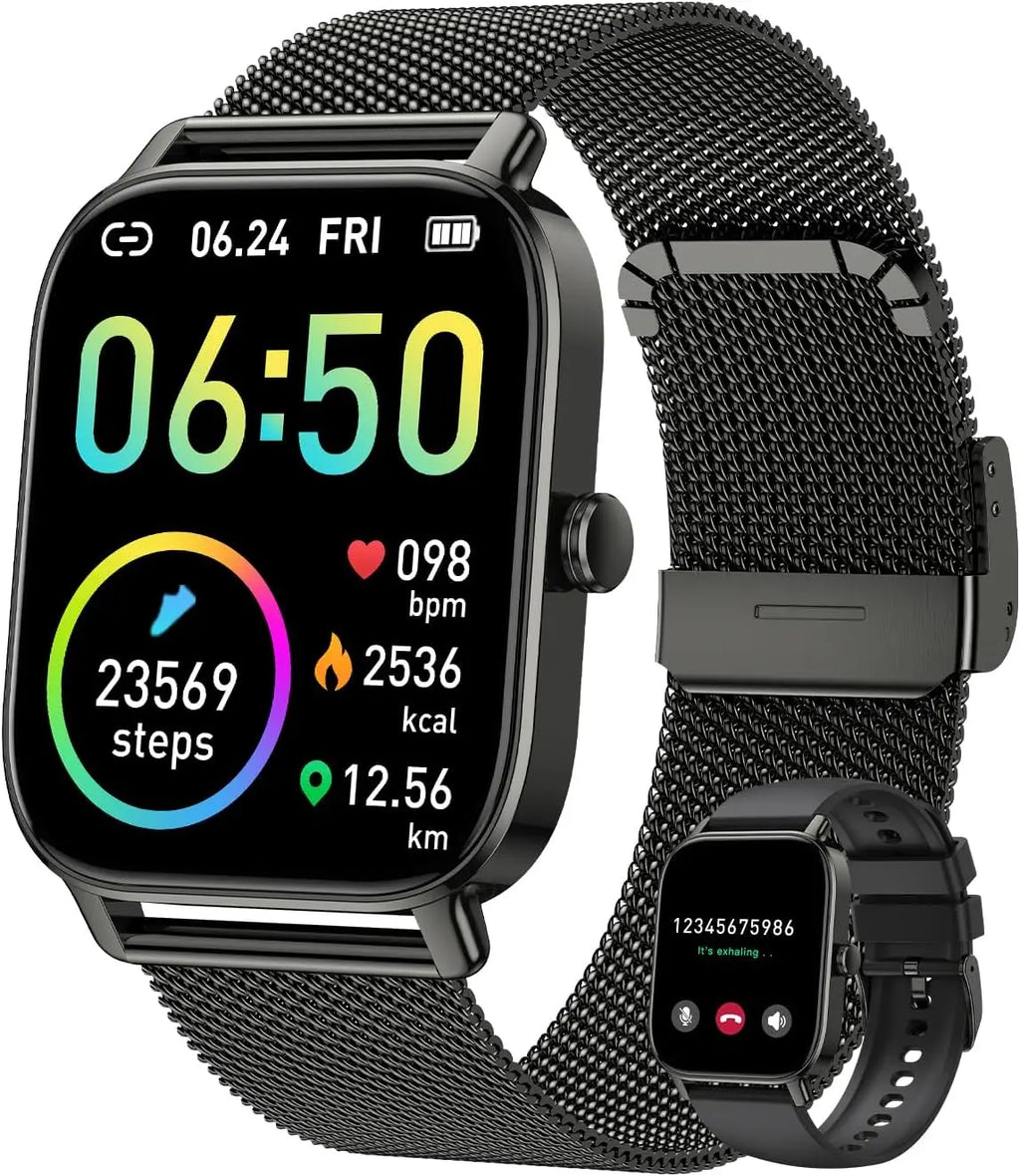 Smart Watch for Men & Women: Fitness Tracker with Heart Rate, Sleep Monitor, Waterproof, Compatible Android iPhone