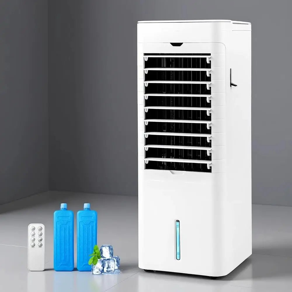3-in-1 Portable Air Cooler, Heater, and Fan with 3 Speeds, 12-Hour Timer, 5.4L Tank, Ideal for Home and Office