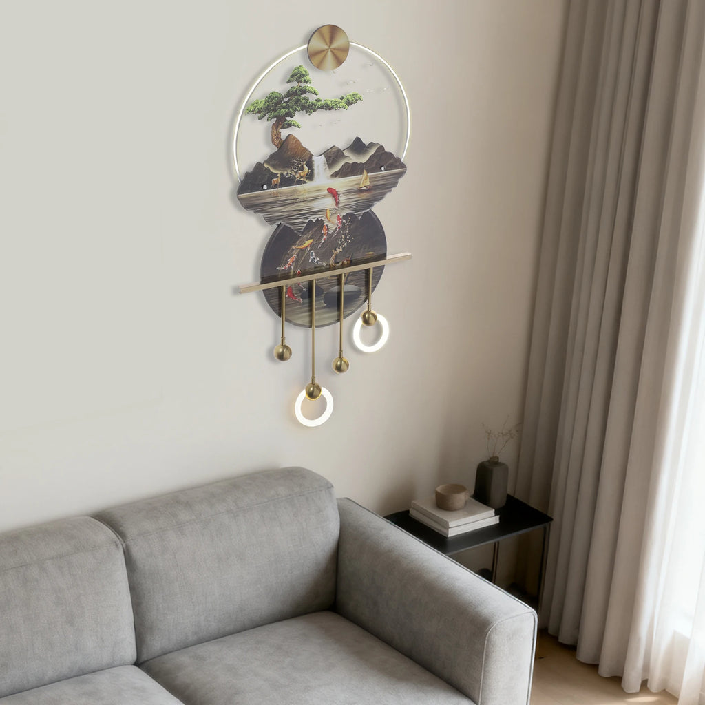 Wall Art Decor With Warm Light Wall Decoration Wall Hanging Decoration for Living Rooms Offices  Bedrooms Entrances