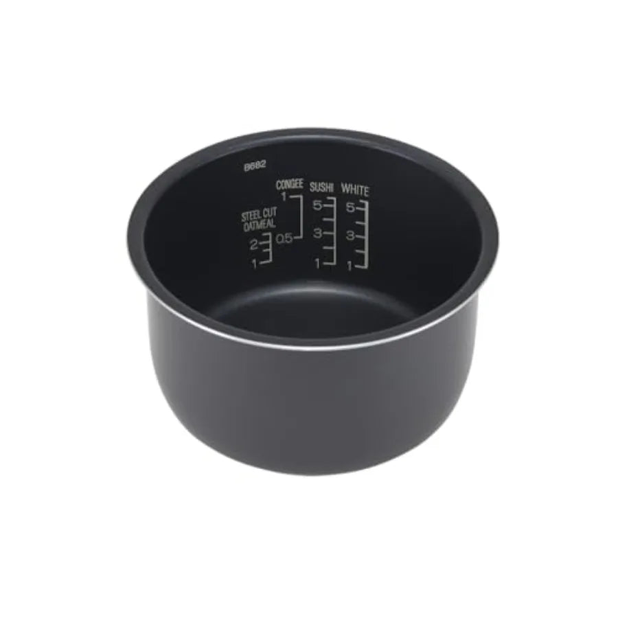NL-EACBA Micom Rice Cooker Warmer for Home Use Stainless Steel Exterior Silver Color Energy Efficient with Automatic Keep-Warm