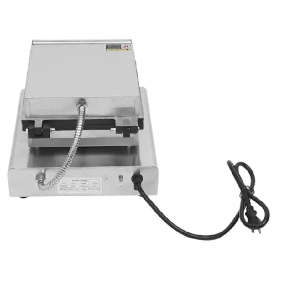 Commercial Waffle Maker 1750W Waffle Iron Kitchen Appliances 0-5 Minutes Timing 122-572 Temperature Enlarged Handle Indicator L