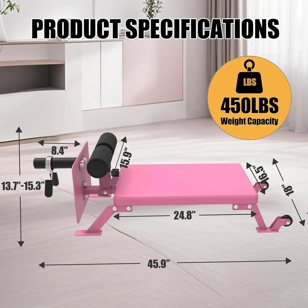 ‌Nordic Hamstring Curl Machine,Height Adjustable Nordic Curl Bench, Compact Home Gym Equipment for Strength Training for Home