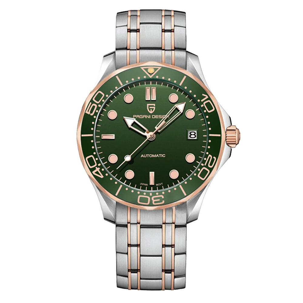 2025 New PAGANI DESIGN Men's Watches Gold Luxury Automatic Watch For Men Mechanical Wristwatches AR Sapphire Waterproof Luminous