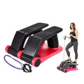 Air Stair Climber Stepper Machine for Home Cardio Training Adjustable Resistance with Comfortable Foot Pedals Compact Design Bl