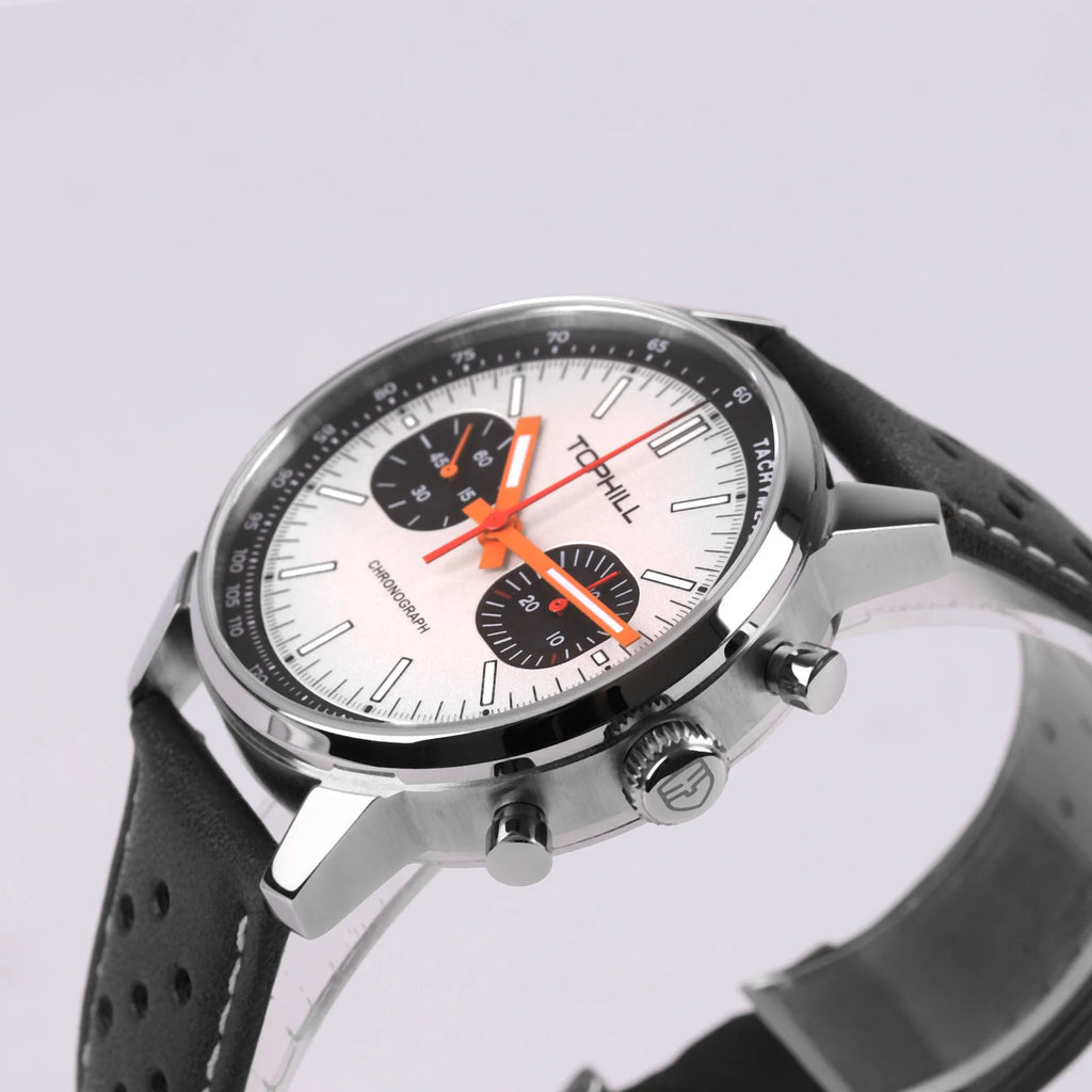 TOPHILL Watches of Men 1963 Chronograph Mechanical Wristwatch Seagull ST1901 Movement Pilot Men's Watch 5ATM Sapphire Luminous