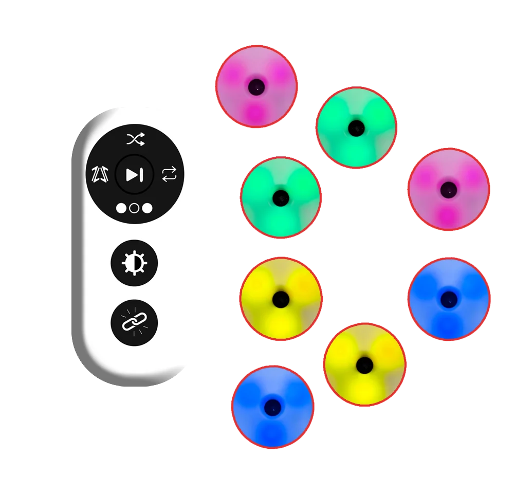 Response agility training light, children's physical fitness training, remote control to control light operation
