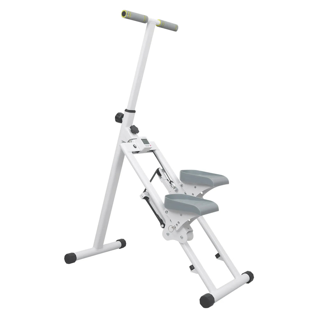 Adjustable Fitness Stepper 150kg Capacity Foldable Design 78x41x124cm Home Exercise Machine for Cardio Leg Workout Body Toning