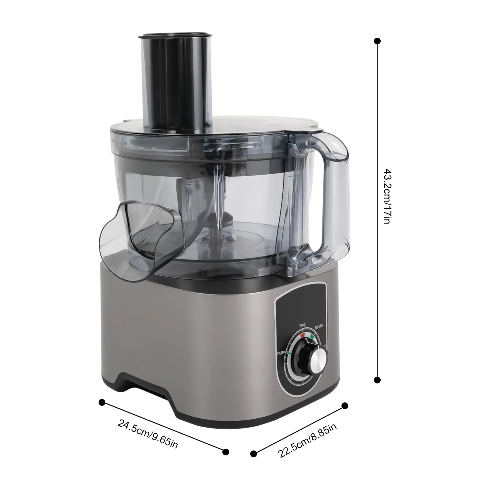 600W 3 in 1 Electric Vegetable Chopper Fruit Dicing Machine Food Processor Cutter Slicer Dicer for Chop Onion Potato Cucumber 7L