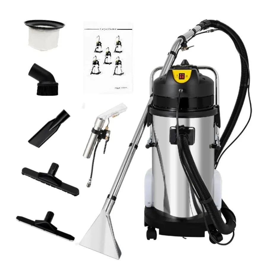 40L/11Gal Commercial Carpet Cleaner 3 in 1 Multi-Purpose Floor Cleaning Machine Heavy Duty Extractor Vacuum Washing Machine 104