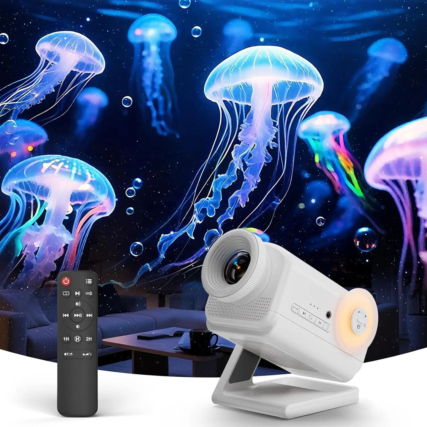 HD 3D Galaxy Projector with Bluetooth Speaker, Remote, Timer, Night Light for Kids Bedroom Decor and Birthday Gifts