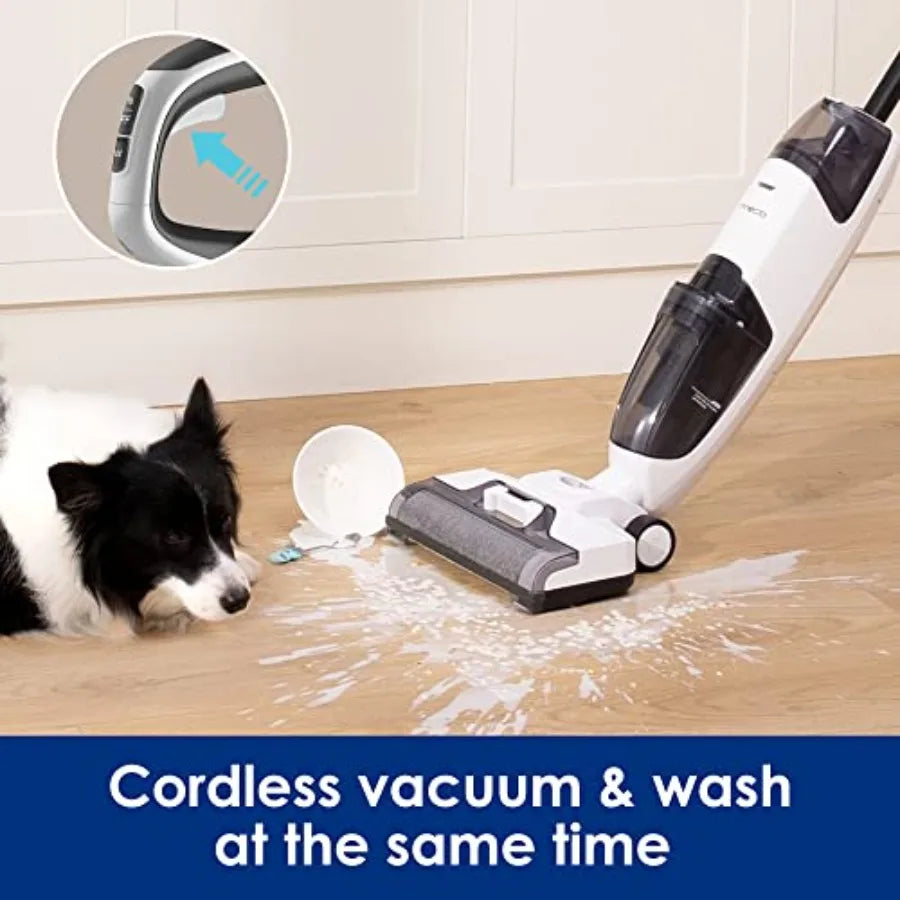 iFLOOR 2 Complete Cordless Wet Dry Vacuum Floor Cleaner and Mop One-Step Cleaning for Hard Floors Great for Sticky Messes and P
