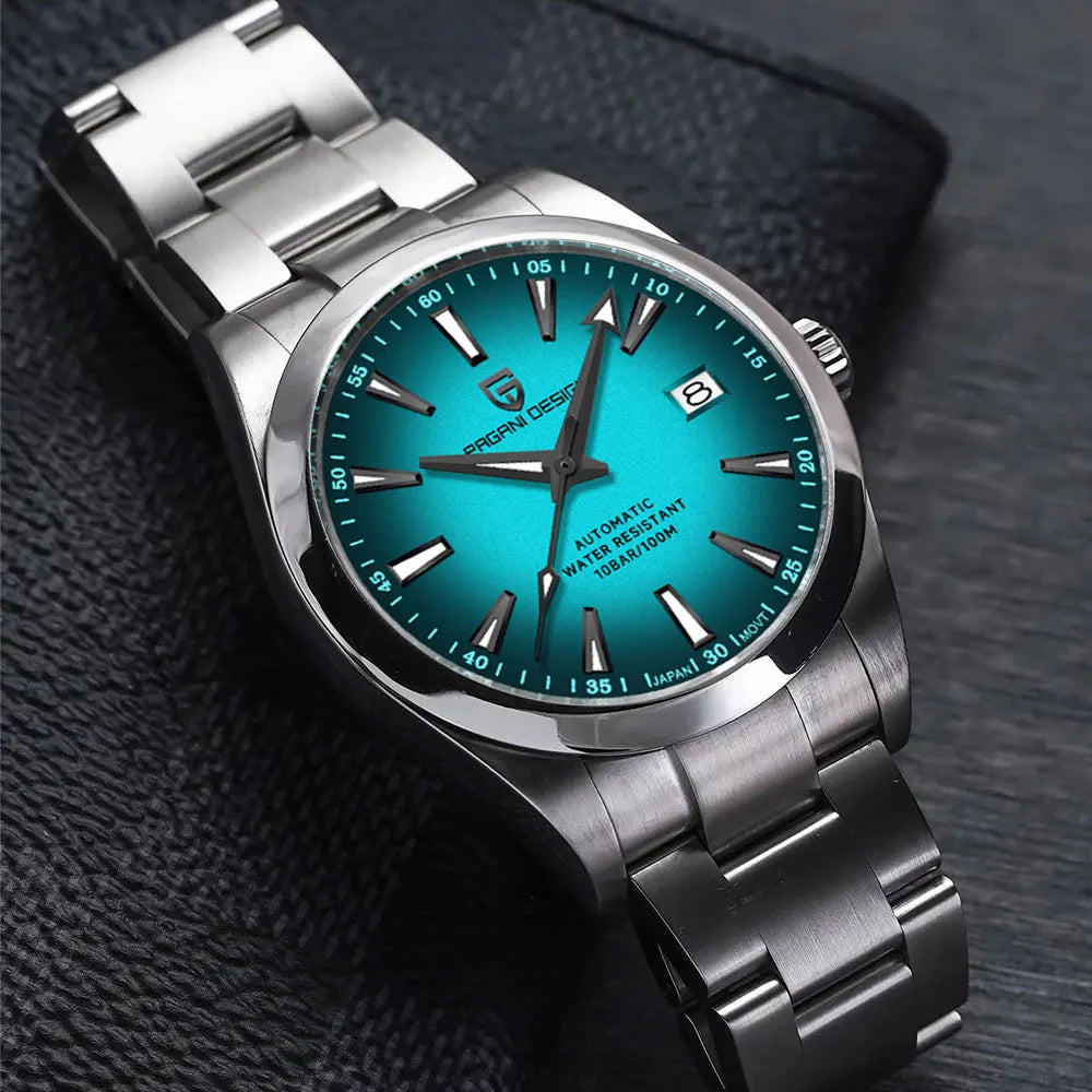 PAGANI DESIGN Japan 8215 Man Mechanical Wristwatch New Sapphire Glass Automatic Watches Waterproof 100M Stainless Watch for Men