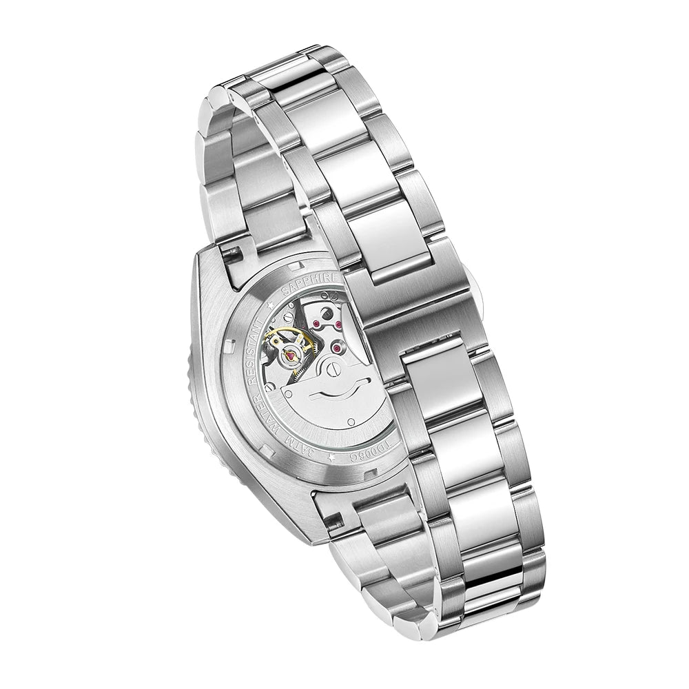 TOPHILL Men's  Automatic Mechanical Watch 41mm Sapphire Glass Luminous 30m Waterproof with Miyota 2813 Calendar Movement TD006G