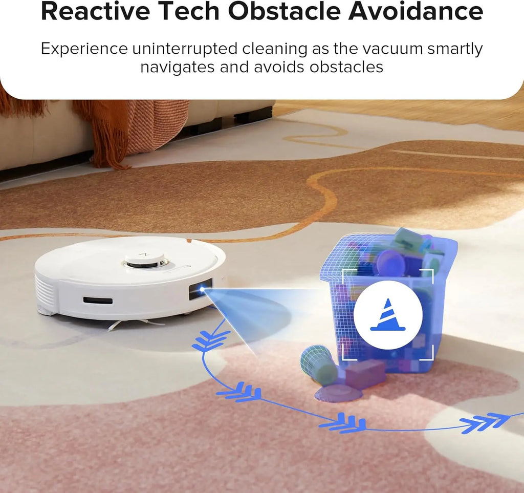 Q8 Max Robot Vacuum and Mop Cleaner with DuoRoller Brush, 5500Pa Suction, Lidar Navigation, Multi-Level Mapping for Pet Hair